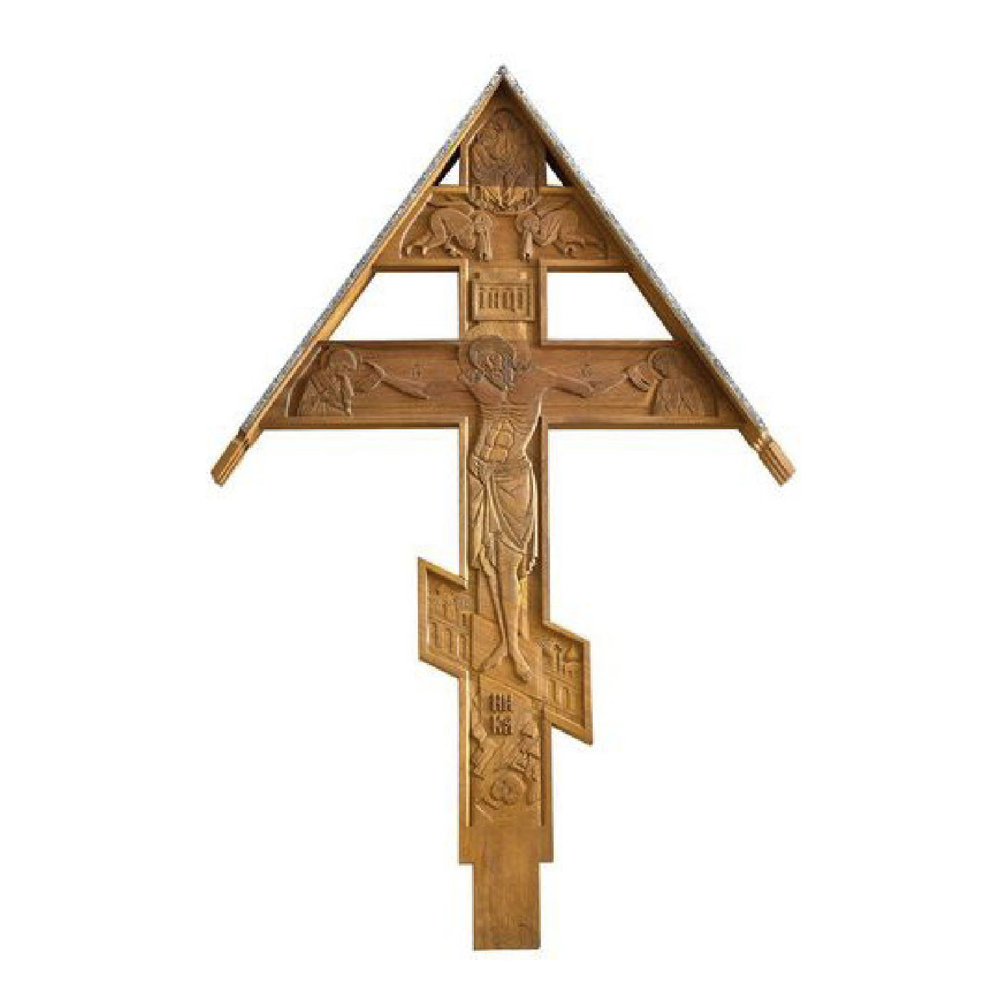 product: Крест деревянный намогильный из дуба «ДРЕВНЕРУССКИЙ» - Фото 1 ☦ Компания «5 РИТУАЛ».